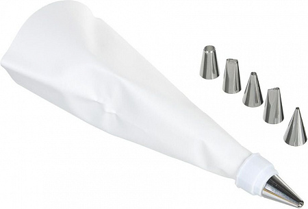 Мешок кондитерский 1 шт, насадки 6 шт.