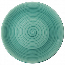 Тарелка 28 сантиметров без бортиков лазурь Madison Blue