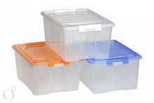 Контейнер 40 л с крышкой пластиковый 60*40*26см К40