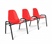 Стул трехместный SHT-S59 PC