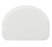 Скребок 12*9см жесткий, дуга, белый цвет RTR1