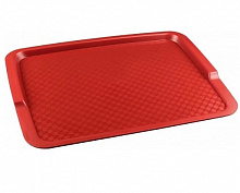 Поднос 45*35*2см пластмассовый красный Рестола б/у 