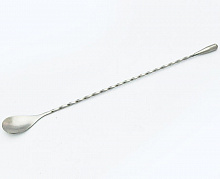 Ложка барная 31см овальная утяжеленная ручка нержавеющая сталь