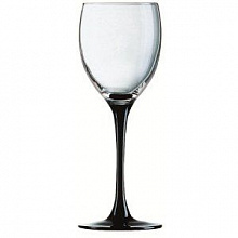 Бокал для вина 250 мл. d=74, h=197 мм Домино Блэк /12/ Z
