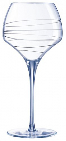 Бокал для вина 550 мл. d=105, h=232 мм с лазер. рисунком Опен ап /4/16/