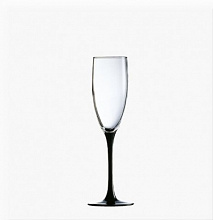 Бокал-флюте 170 мл. d=70, h=222 мм Домино Блэк /12/ Z