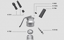 Крышка для сифона нерж. Gastronomie на 1л, 0,5л. (K784)