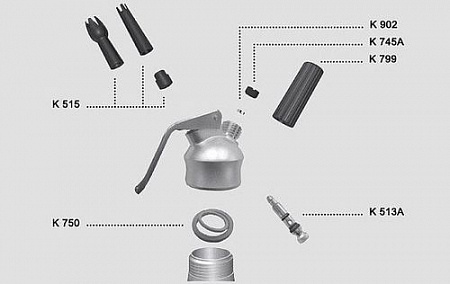 Крышка для сифона нерж. Gastronomie на 1л, 0,5л. (K784)