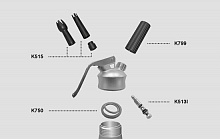 Набор насадок с адаптером д/сифона (кремера) Inoxcreamer (K515)