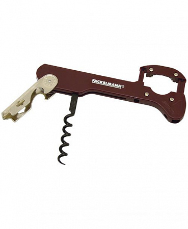 Нарзанник 3-х функц. нерж. одноступен. 14,4*4 см. бордовый FM PRO /4/80/