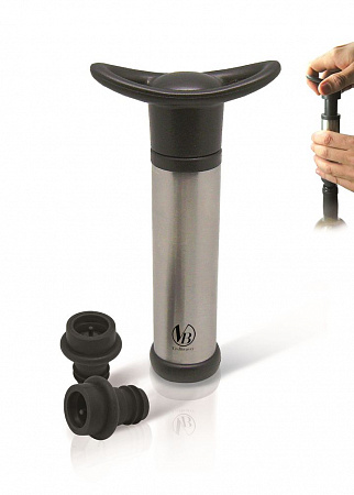 Пробка вакуумная для вина набор 2 шт.+ помпа VB /12/