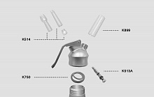 Прокладка для сифона (кремера) Inoxcreamer, Symphonie, сифона для газиров.воды, резин., серая (K750)