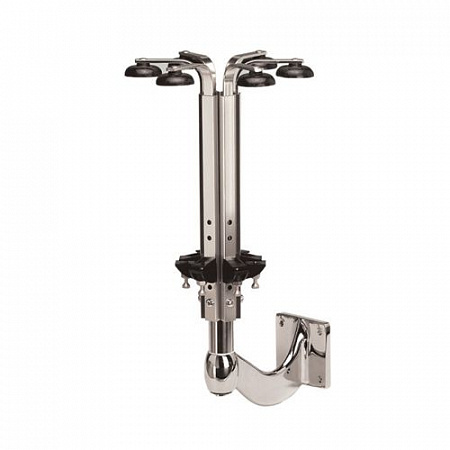 Струбцина б/дозаторов на 6 бутылок (1л) серебро, настенная Bonzer