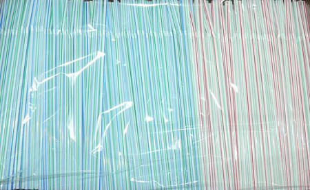 Трубочки кокт. 0,5*24 см. 1000 шт/уп. полосатые с гофрой /12/