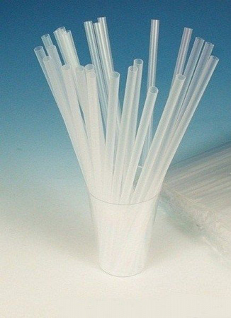 Трубочки кокт. 0,5*24 см. 1000 шт/уп. прозрачные прямые /12/