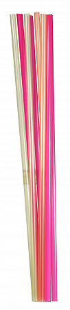 Трубочки кокт. 0,5*24 см. 1000 шт/уп. флюоресц. прямые/12/