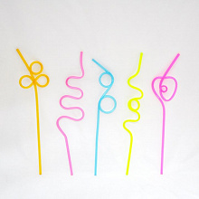 Трубочки кокт. 0,5*27 см. "Ассорти" 5 шт/уп /20/