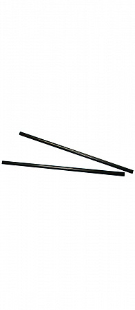 Трубочки кокт. 0,5*24 см. 1000 шт/уп. черные прямые /12/