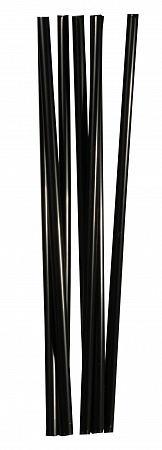 Трубочки кокт. 0,8*24 см. 250 шт/уп. черные прямые "MILK"/23/