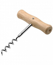 Штопор простой с дер. ручкой 11*8 см. FM PRO /2/12/