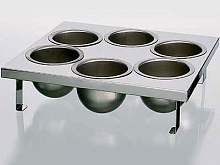 Емкость-контейнер д/топпингов, 6 ячеек по 550 мл. нерж. Matfer