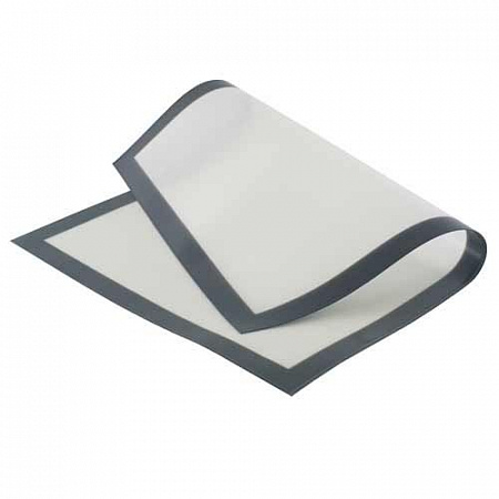 Коврик для выпечки 60*40 см. силиконовый белый на ткан.основе