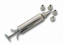 Шприц кондитерский + 5 насадок 27,4*5,3 см. нерж. Tellier