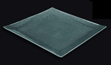 Блюдо квадратное l=300*300 мм. прозр. стекло 3D