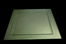 Блюдо квадратное l=500*500 мм. прозр. стекло 3D
