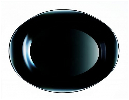 Блюдо овальное l=340 мм. черное Волар /6/ Р