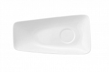 Блюдце 190 мм. прямоуг. ассиметричное без полей с приподнятым краем Rectangle /12/