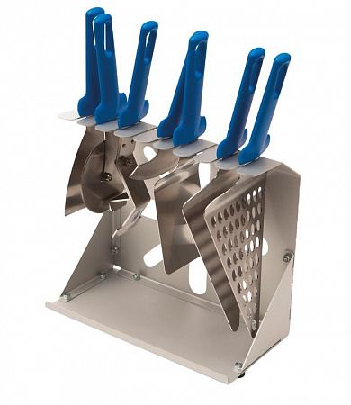 Держатель для лопаток/ножей для пиццы 30*15*24 см. алюм. Gimetal