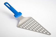 Лопатка для пиццы треугольн. 14,5*19 см. нерж. перфорир. ручка пластик Gimetal