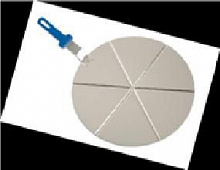 Поднос круглый d=45 см. для пиццы на 8 сегментов с ручкой Gimetal