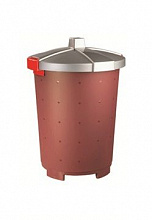 Бак пищевой  25 л 33,5*44см п/п бордовый Рс /7/