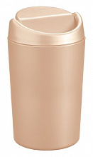 Ведерко для мусора 1,25л настол.пласт. бежевое Рс /12/