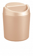 Ведерко для мусора 0,75л настол.пласт. бежевое Рс /24/