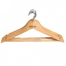 Вешалка дерев. с перекладиной, натуральный