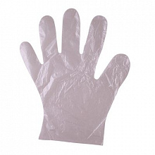 Перчатки одноразовые полиэтиленовые "M" 50 пар/уп "OptiLine" /100/10000/*