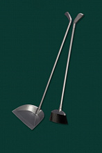 Щетка с длин. ручкой + совок с резинкой "Лень" /1/12* Z