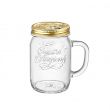 Банка (кружка) для сыпучих прод. 415 мл. d=85 мм с ручкой, без крышки