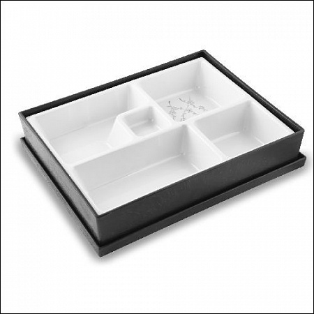 Ланч бокс (5 отделений) 27*21*6см "Японская слива"