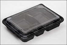 Ланч-бокс с крышкой 242*182*35/228*169*20 пластик 100 шт/уп.