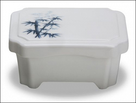 Шкатулка для УНАГИ 16,3см *13,9см *в.7,6см "Голубой бамбук"