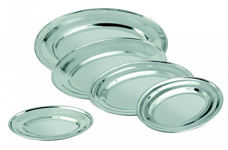 Блюдо овальное нерж. 30,4*21,5 см. MGSteel