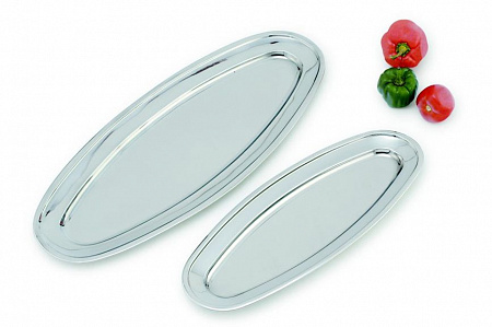 Блюдо овальное нерж. 59,5 *24,3см для рыбы MGSteel