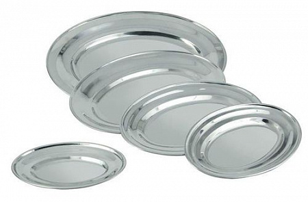 Блюдо овальное нерж. 35,5*25,2 см. MGSteel