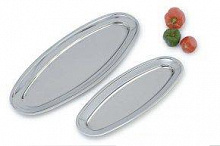 Блюдо овальное нерж. 65*26,7см для рыбы MGSteel