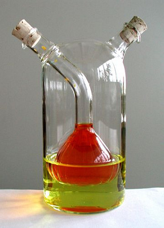 Бутылка для масла и уксуса 2в1 300 мл. "Луковица" в инд.уп./1/ (4044)