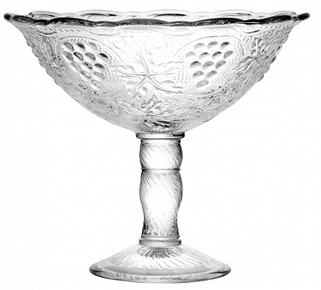 Ваза для фруктов на ножке 16,8см стекло